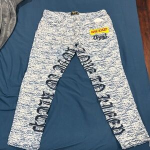 Love Klept Origins Blue and White Pants